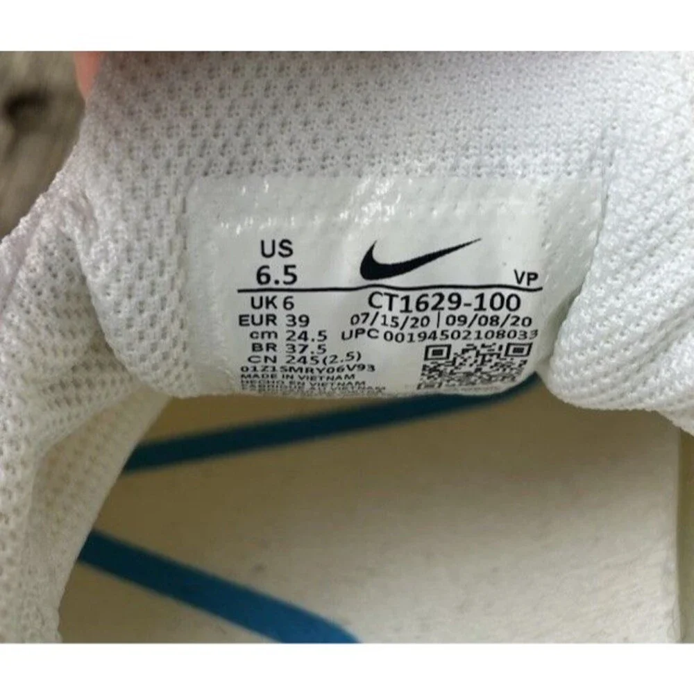 Nike Zoom Pulse Men's 6.5 White Nursing Medical Shoes CT1629-100